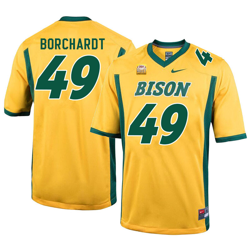 Men #49 Carter Borchardt North Dakota State Bison College Football Jerseys Sale-Yellow - Click Image to Close
